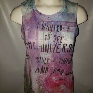 Women's Doctor Who Sleeveless Tank Top Size Medium